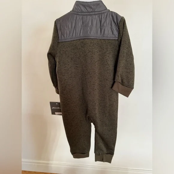 Olive green toddler zip up 9-12 months - Picture 2 of 3